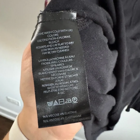 Size L Anthropologie Black Turtleneck Top - Picture 4 of 5